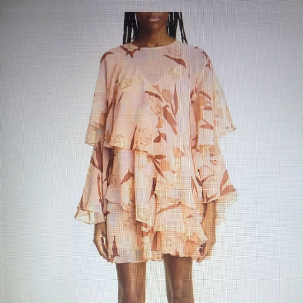 NWT Ted Baker Pegeia Chiffon Mini Dress size Medium
